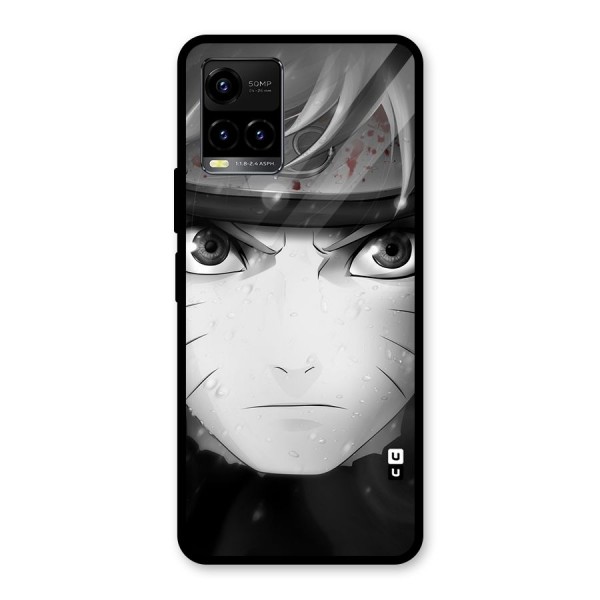 Naruto Monochrome Glass Back Case for Vivo Y21A