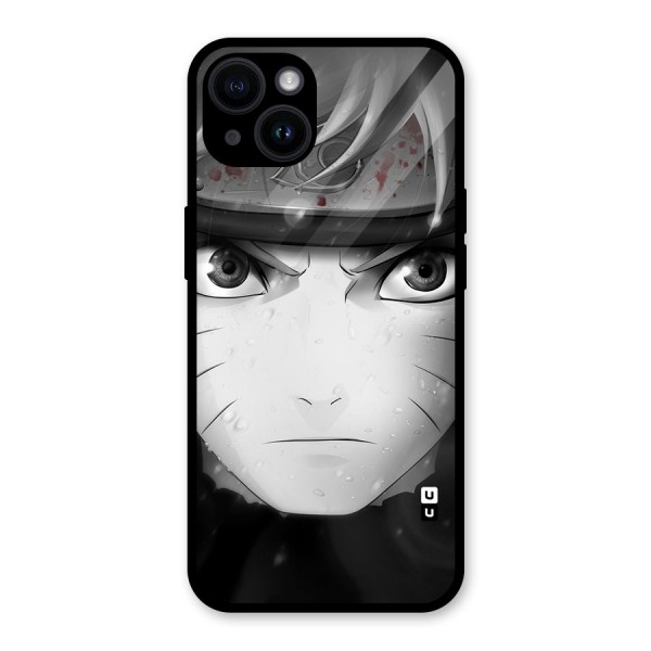 Naruto Monochrome Glass Back Case for iPhone 14