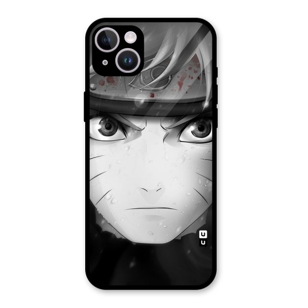 Naruto Monochrome Glass Back Case for iPhone 14 Plus