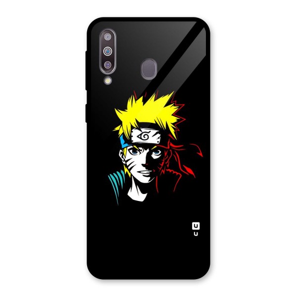 Naruto Pen Sketch Art Glass Back Case for Galaxy M30