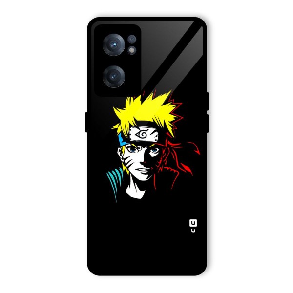 Naruto Pen Sketch Art Glass Back Case for OnePlus Nord CE 2 5G