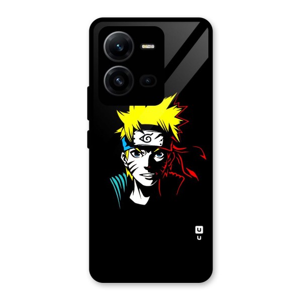 Naruto Pen Sketch Art Glass Back Case for Vivo V25