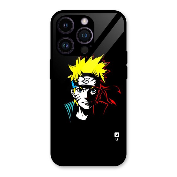 Naruto Pen Sketch Art Glass Back Case for iPhone 14 Pro
