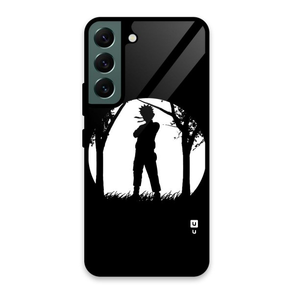 Naruto Silhouette Glass Back Case for Galaxy S22 5G
