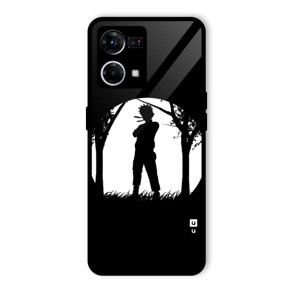 Naruto Silhouette Glass Back Case for Oppo F21s Pro 4G