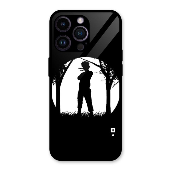 Naruto Silhouette Glass Back Case for iPhone 14 Pro Max