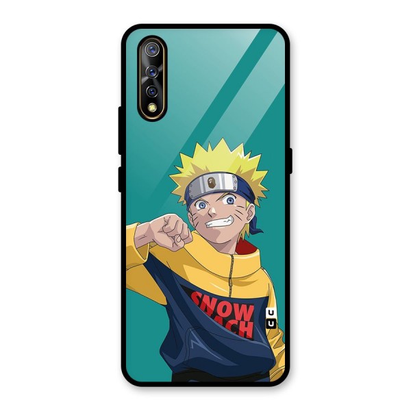 Naruto Snow Beach Art Glass Back Case for Vivo S1