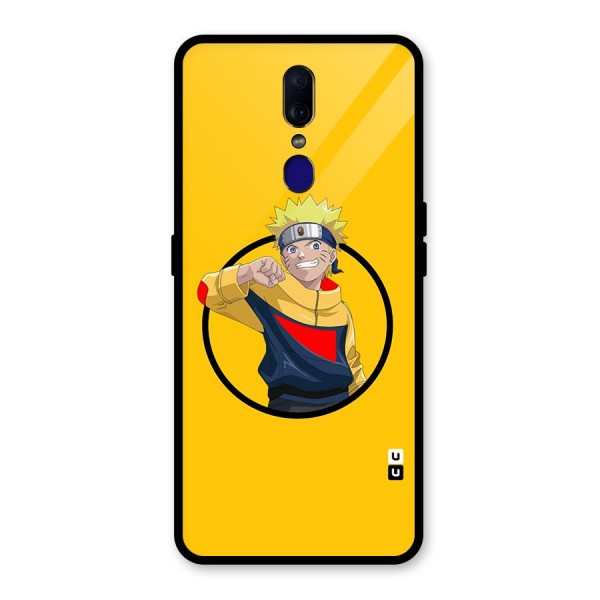 Naruto Sports Art Glass Back Case for Oppo F11