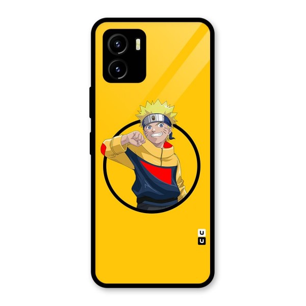 Naruto Sports Art Glass Back Case for Vivo Y15s