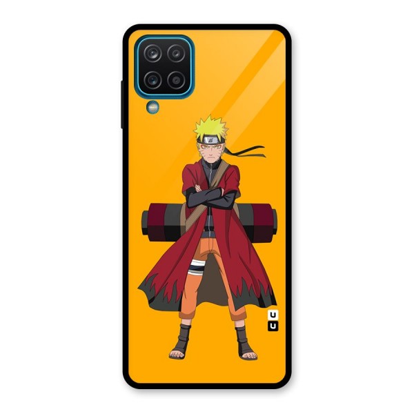 Naruto Uzumaki Art Glass Back Case for Galaxy A12