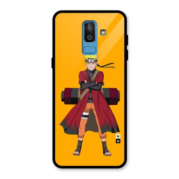 Naruto Uzumaki Art Glass Back Case for Galaxy J8