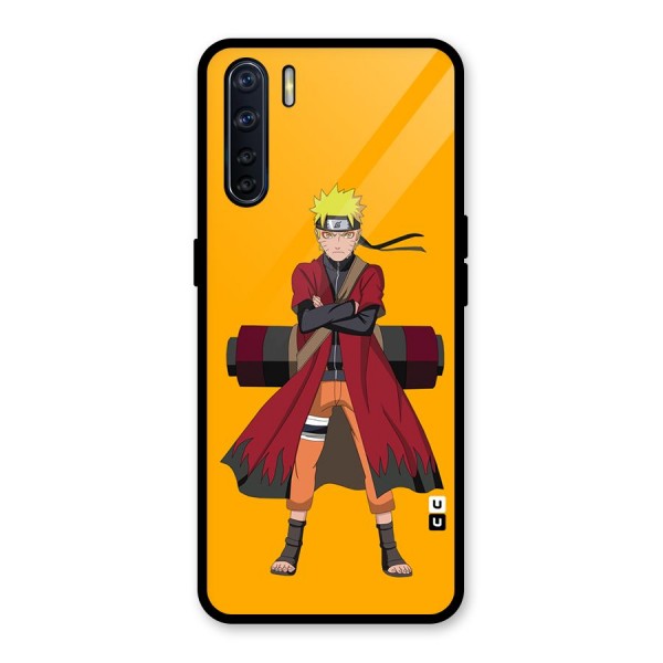 Naruto Uzumaki Art Glass Back Case for Oppo F15