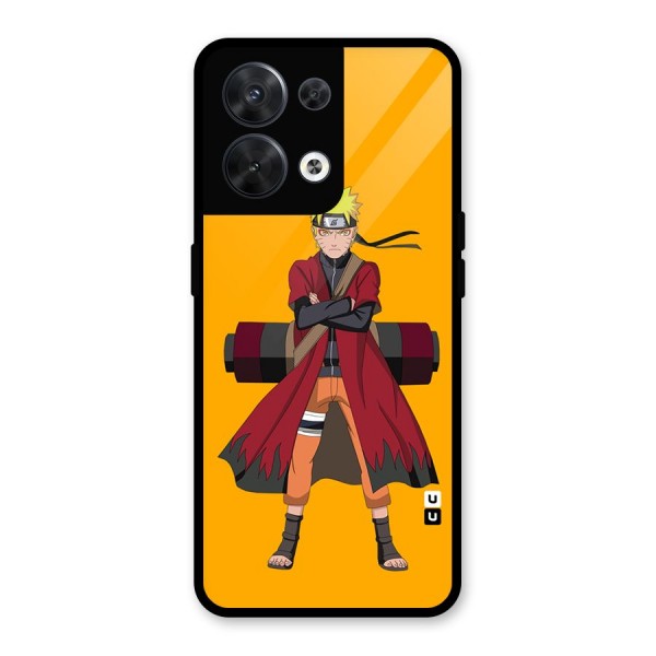 Naruto Uzumaki Art Glass Back Case for Oppo Reno8 5G