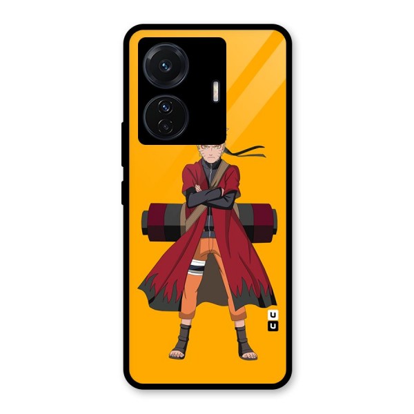 Naruto Uzumaki Art Glass Back Case for Vivo T1 Pro