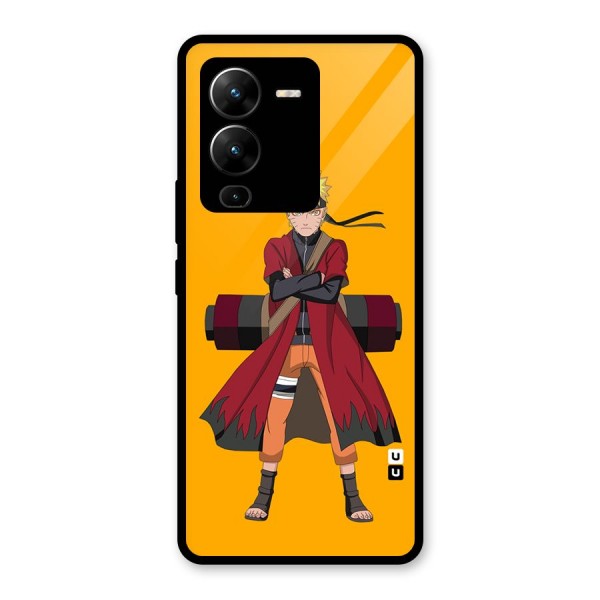 Naruto Uzumaki Art Glass Back Case for Vivo V25 Pro