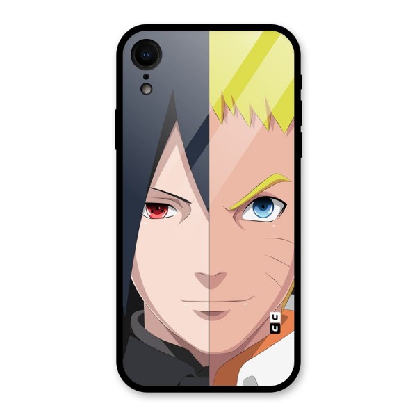 Naruto and Sasuke Glass Back Case for XR