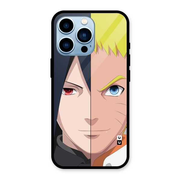 Naruto and Sasuke Glass Back Case for iPhone 13 Pro