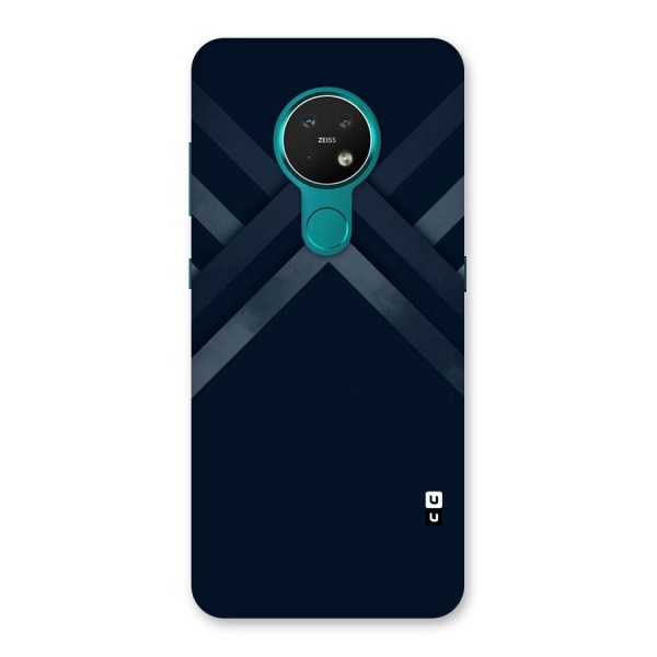 Navy Blue Arrow Back Case for Nokia 7.2