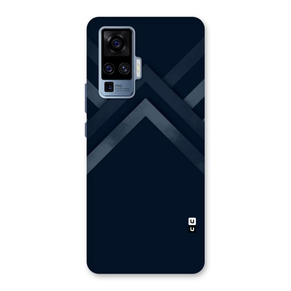 Navy Blue Arrow Back Case for Vivo X50 Pro