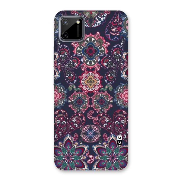 Navy Blue Bloom Pattern Back Case for Realme C11