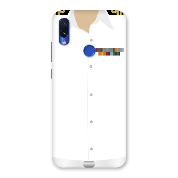 Navy Uniform Back Case for Redmi Note 7