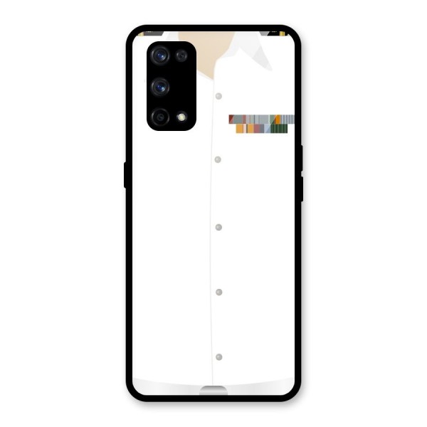 Navy Uniform Glass Back Case for Realme X7 Pro