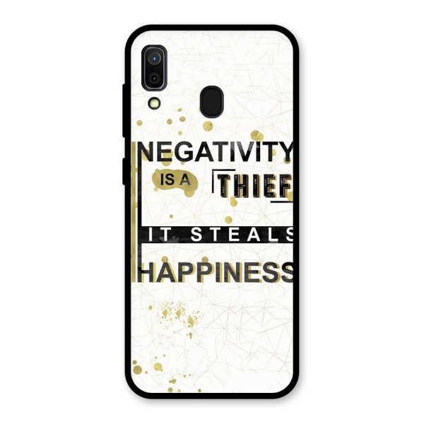 Negativity Thief Glass Back Case for Galaxy A30