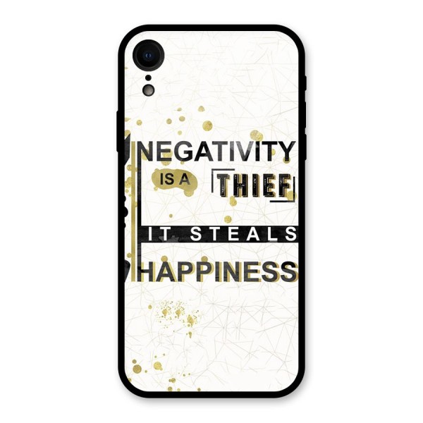 Negativity Thief Glass Back Case for XR