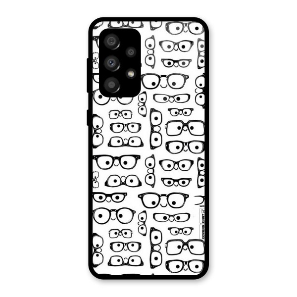 Nerdy Specs Glass Back Case for Galaxy A32