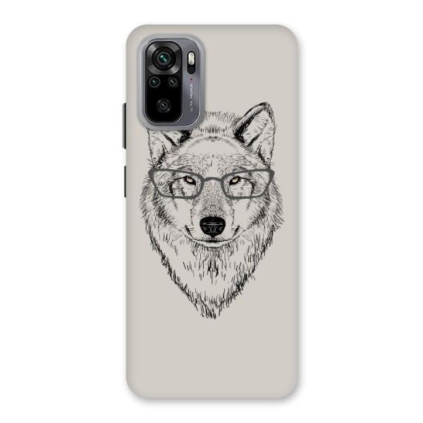 Nerdy Wolf Back Case for Redmi Note 10