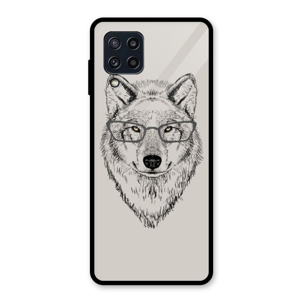 Nerdy Wolf Glass Back Case for Galaxy M32