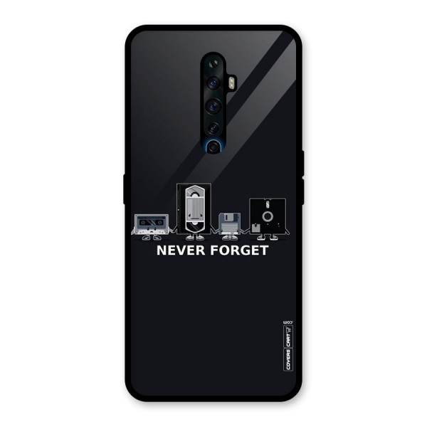 Never Forget Glass Back Case for Oppo Reno2 Z