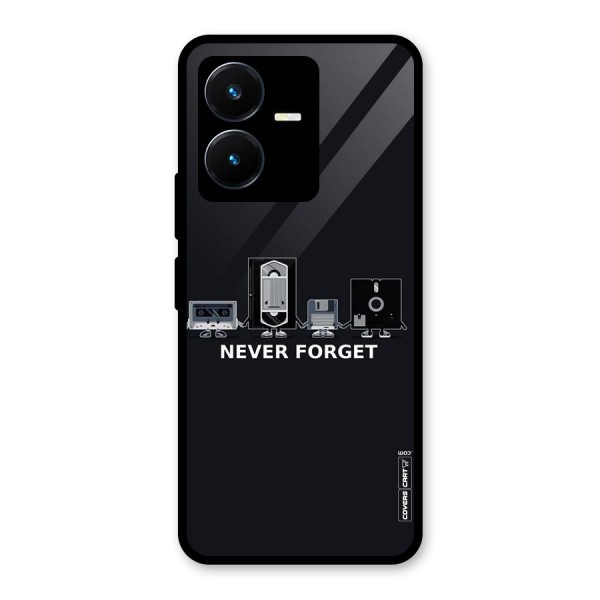 Never Forget Glass Back Case for Vivo Y22