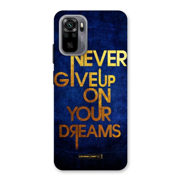 Never Give Up Back Case for Redmi Note 10