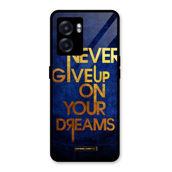 Never Give Up Glass Back Case for Oppo K10 (5G)