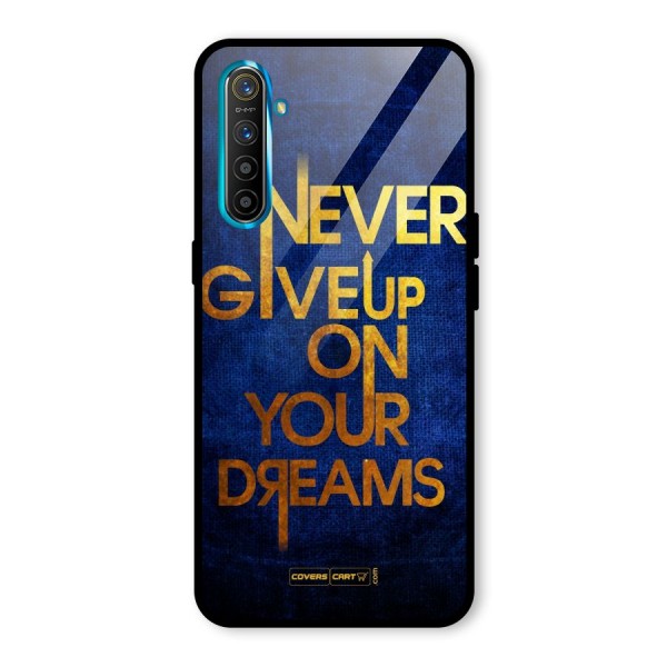 Never Give Up Glass Back Case for Realme XT