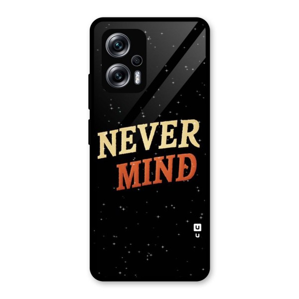 Never Mind Design Glass Back Case for Redmi K50i