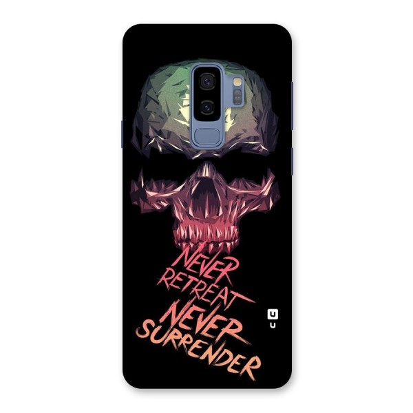 Never Retreat Back Case for Galaxy S9 Plus