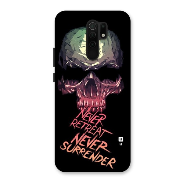 Never Retreat Back Case for Redmi 9 Prime