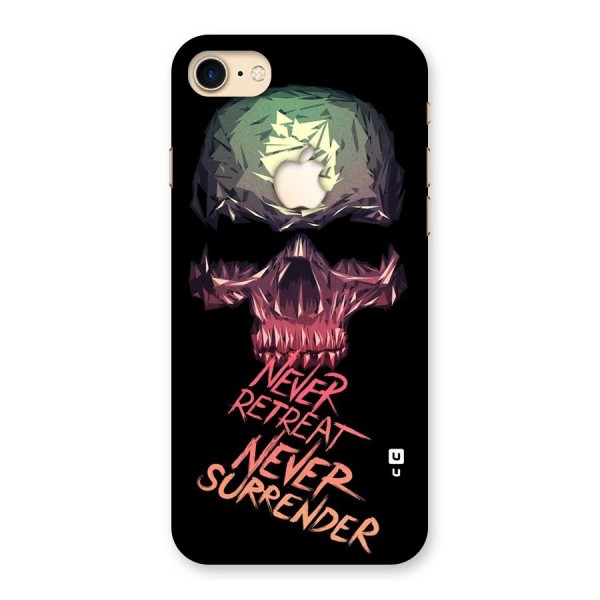 Never Retreat Back Case for iPhone 7 Apple Cut