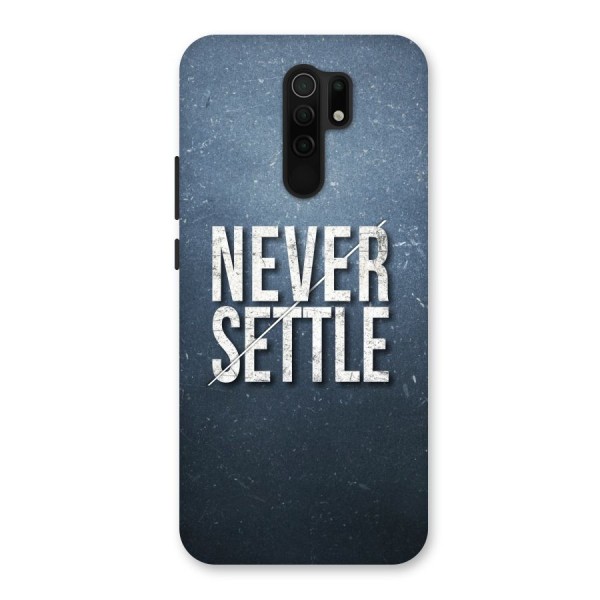 Never Settle Back Case for Redmi 9 Prime