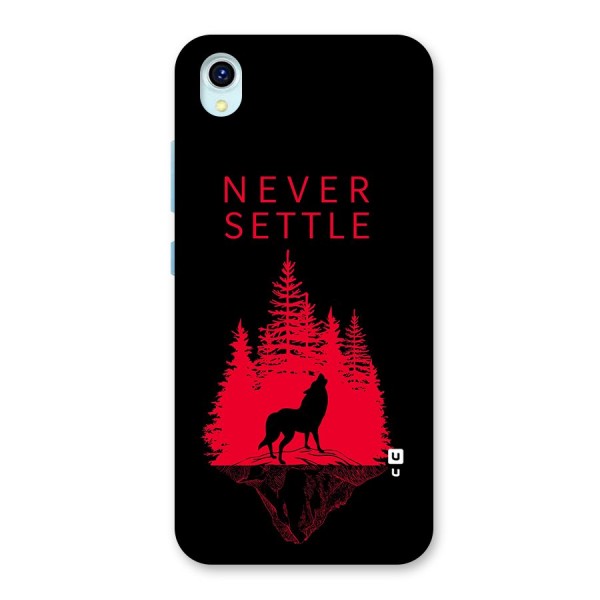 Never Settle Wolf Back Case for Vivo Y1s