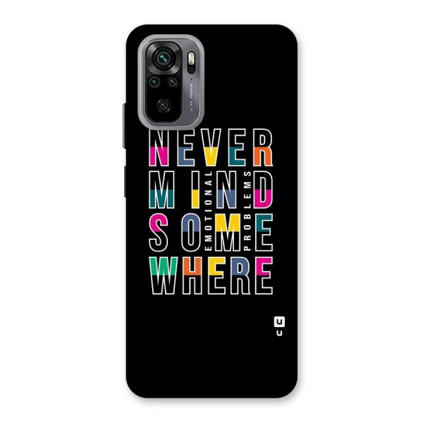 Nevermind Somewhere Back Case for Redmi Note 10