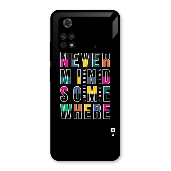 Nevermind Somewhere Glass Back Case for Poco M4 Pro 4G