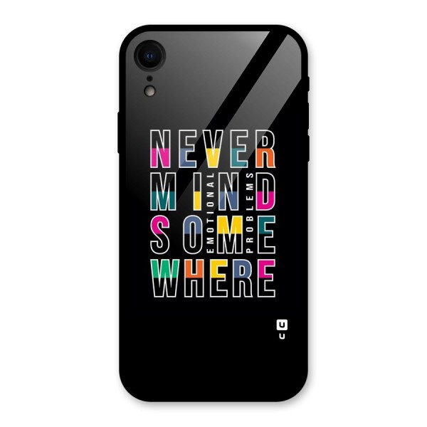 Nevermind Somewhere Glass Back Case for XR