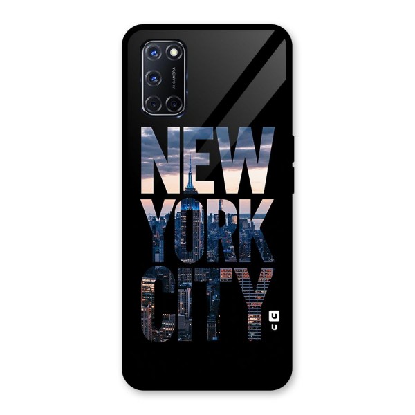 New York City Glass Back Case for Oppo A52