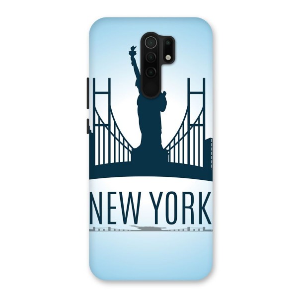 New York Skyline Back Case for Redmi 9 Prime