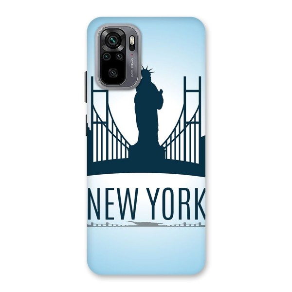 New York Skyline Back Case for Redmi Note 10