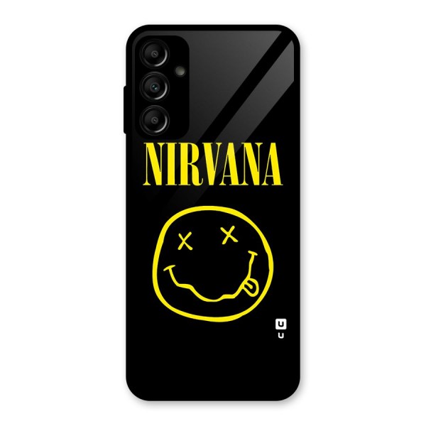 Nirvana Smiley Glass Back Case for Galaxy A14 5G