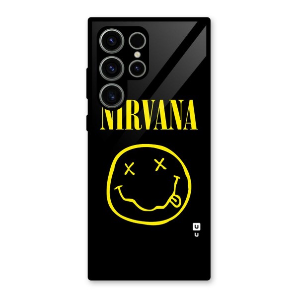 Nirvana Smiley Glass Back Case for Galaxy S23 Ultra